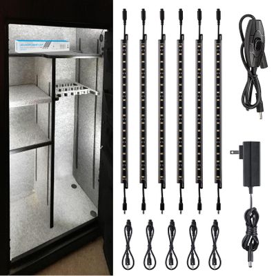 TORCHSTAR 6pcs 12 Inch LED Safe Lighting Kit, Rocker Switch, 5000K