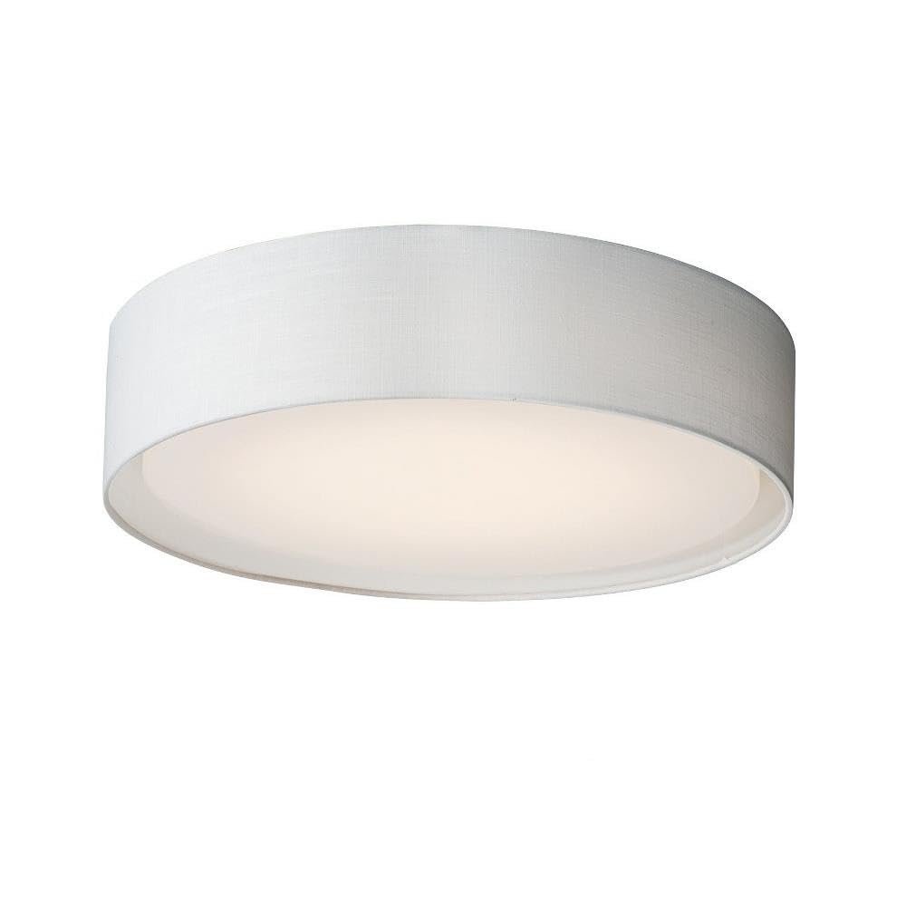 Maxim Lighting Prime 4-Light Flush Mount Ceiling Light | WL Finish | Modern Flush Mount for Hallways and Bedrooms | Low Profile Ceiling Mount | 10222WL