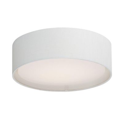 Maxim Lighting Prime 1-Light Flush Mount Ceiling Light | WL Finish | Modern Flush Mount for Hallways and Bedrooms | Low Profile Ceiling Mount | 10230WL