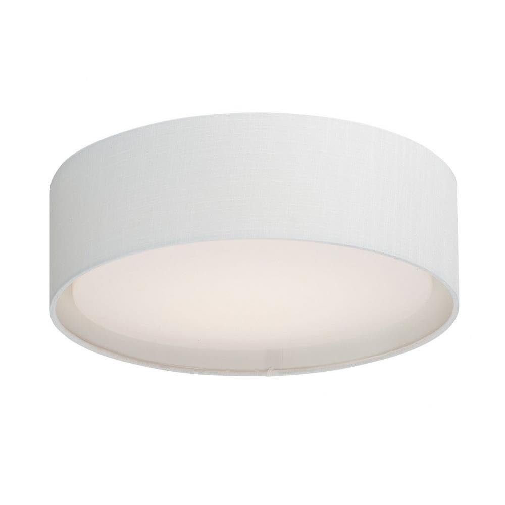 Maxim Lighting Prime 1-Light Flush Mount Ceiling Light | WL Finish | Modern Flush Mount for Hallways and Bedrooms | Low Profile Ceiling Mount | 10230WL
