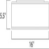 Maxim Lighting Prime 1-Light Flush Mount Ceiling Light | WL Finish | Modern Flush Mount for Hallways and Bedrooms | Low Profile Ceiling Mount | 10230WL view 2