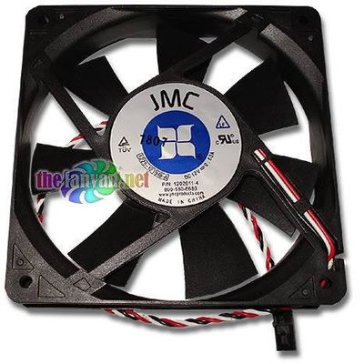 JMC 1225-12HBA 120mm x 25mm Computer Case Fan Compatible Replacement for Dell Power Edge 2300 2400 2800
