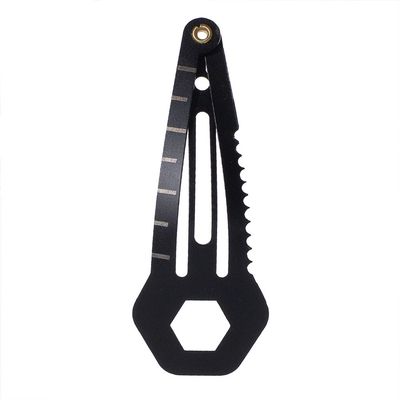 West Coast Paracord Utility Hair Clip (Black, 2 Pack)