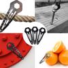 West Coast Paracord Utility Hair Clip (Black, 2 Pack) view 2