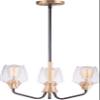 Maxim Lighting Goblet-mini Chandelier | Bronze/Antique Brass Steel Finish | Clear Glass Shade | Transitional Indoor Light Fixture | Ideal for Dining Rooms & Entryways | Dimmable | 26124CLBZAB view 1