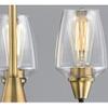 Maxim Lighting Goblet-mini Chandelier | Bronze/Antique Brass Steel Finish | Clear Glass Shade | Transitional Indoor Light Fixture | Ideal for Dining Rooms & Entryways | Dimmable | 26124CLBZAB view 3