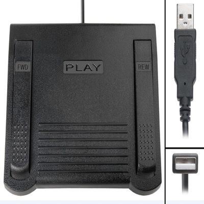 Express Scribe Transcription Foot Pedal ECS-FPAE - For Free & Paid Software on Windows & Mac - Not for Case Catalyst or Other Transcription Programs