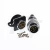HangTon HS24 500V 10A High Power Industrial Connector Male Plug Female Panel Mount Socket (10 Pin) view 1