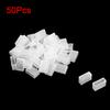 uxcell 50pcs Silicone Plug Fit 5630 12mm Wide LED Tube Strip Light End Cap Cover White view 2