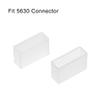 uxcell 50pcs Silicone Plug Fit 5630 12mm Wide LED Tube Strip Light End Cap Cover White view 3