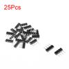 uxcell 25pcs 4 Pin Male to Female Plug Header Adapter Connector Black view 3