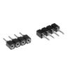 uxcell 25pcs 4 Pin Male to Female Plug Header Adapter Connector Black view 4