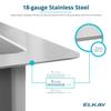 Elkay Crosstown 18 Gauge Stainless Steel 13-1/2" x 18-1/2" x 9" Single Bowl Undermount Bar Sink view 4