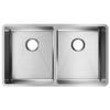 Elkay Crosstown 18 Gauge Stainless Steel 31-1/2" x 18-1/2" x 9" Equal Double Bowl Undermount Sink view 1