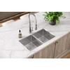 Elkay Crosstown 18 Gauge Stainless Steel 31-1/2" x 18-1/2" x 9" Equal Double Bowl Undermount Sink view 2
