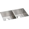 Elkay Crosstown 18 Gauge Stainless Steel 31-1/2" x 18-1/2" x 9" Equal Double Bowl Undermount Sink view 3