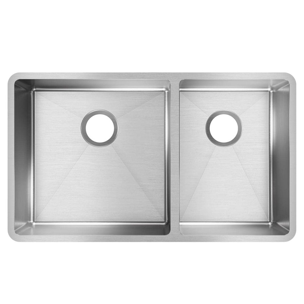 Elkay ECTRU32179RT Crosstown 60/40 Double Bowl Undermount Stainless Steel Sink