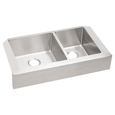 Elkay ECTRUF32179R Crosstown 60/40 Double Bowl Farmhouse Stainless Steel Sink