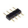 uxcell 100pcs 4 Pin Male to Male Plug Header Adapter Connector Fit RGB/3528/5050 LED Chip Strip Black view 1