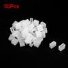 uxcell 50pcs Silicone Plug Fit 3528 8mm Wide LED Tube Strip Light End Cap Cover White view 2