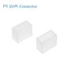 uxcell 50pcs Silicone Plug Fit 3528 8mm Wide LED Tube Strip Light End Cap Cover White view 3