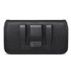 for iPhone X Belt Case, miadore Horizontal Belt Clip Holster [Magnetic Flap] Black Nylon Phone Holder Cover [Elastic Side] with Belt Loops for iPhone X (for Thin Case) view 2