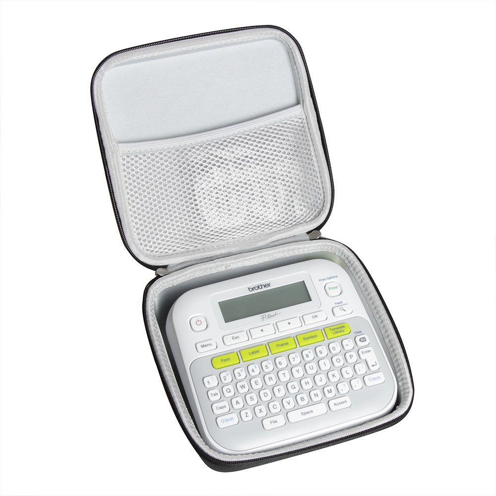 Hermitshell Hard EVA Travel Case for Brother P-Touch PTD210 / Brother P-Touch PTD220 Easy-to-Use Label Maker