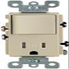 Leviton S01-T5625-ISP 15 Amp Ivory Single Pole Switch & Receptacle Combination view 1