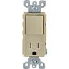Leviton S01-T5625-ISP 15 Amp Ivory Single Pole Switch & Receptacle Combination view 3