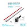 phonar 24 inch Under Cabinet Lighting for Kitchen Closet, LED Cabinet Light with Plug in Hardwired for Wardrobe(Warm White) view 2