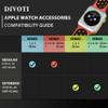 Divoti iWatch Necklace Adapter Compatible with Apple Watch | ID Badge Holder Necklace, Series 42/44/45mm | Stylish & Durable Stainless Steel | Snake Chain Strap Replacement Wearable Women & Men view 2