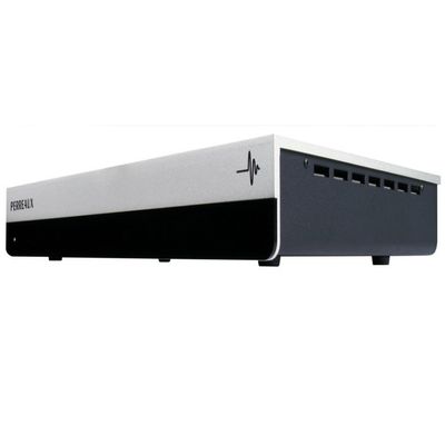 PERREAUX 100W Stereo Power Amplifier 17" Wide x 10.9" Deep x 2.6" High Silver Annodised Aluminium