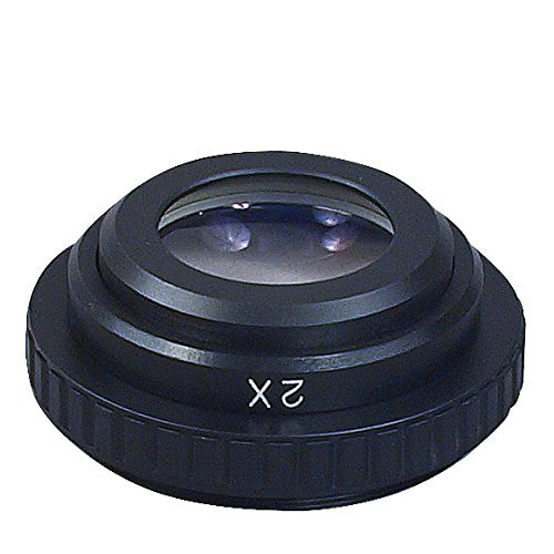 OMAX 2X Auxiliary Objective Lens for Stereo Microscope D50mm