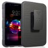 Nakedcellphone Rugged Combo for LG K10 2018 Phone Case - Black view 2