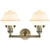 Innovations 208-AB-G531 2 Light Bathroom Fixture, Antique Brass view 2