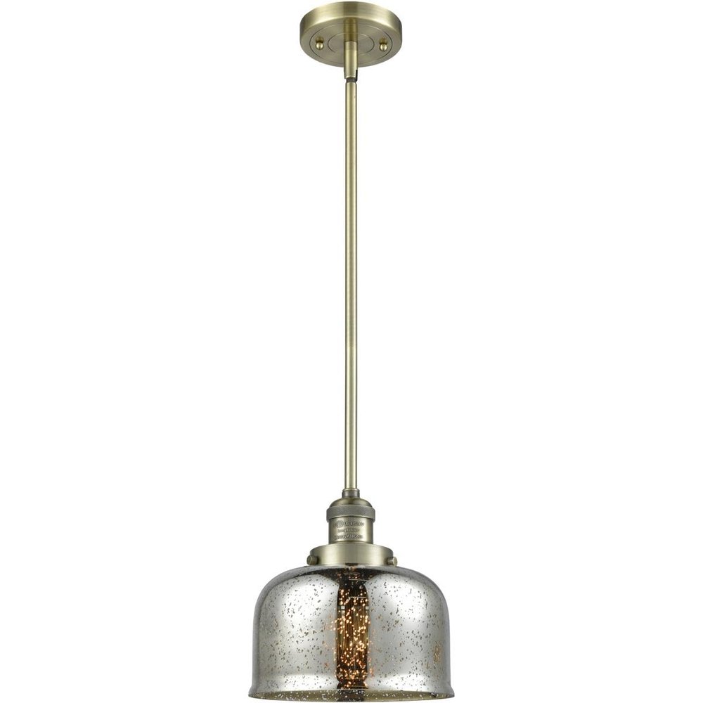 Innovations INNO201S-AB-G78-LED LED Mini Pendant, Brass-Antique