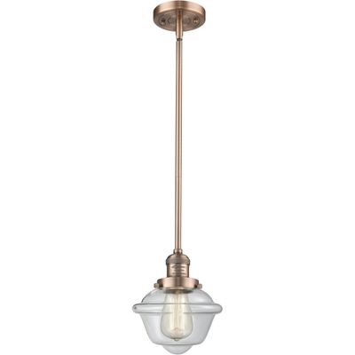 Innovations 201S-AC-G532 1 Light Mini Pendant, Antique Copper