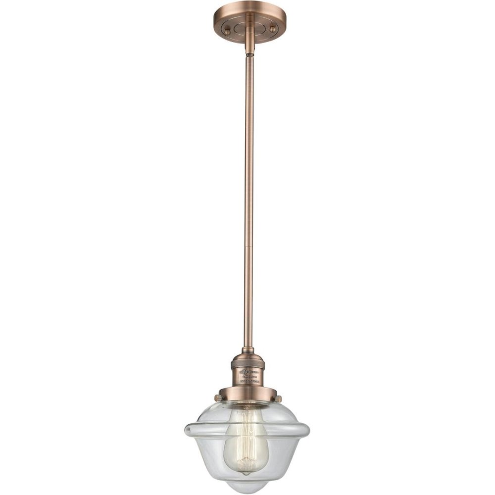 Innovations 201S-AC-G532 1 Light Mini Pendant, Antique Copper