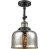 Innovations 201F-BAB-G78-LED Transitional LED Semi-Flush Mount from Franklin Restoration Collection in Black Finish, view 1