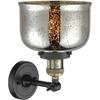 Innovations 201F-BAB-G78-LED Transitional LED Semi-Flush Mount from Franklin Restoration Collection in Black Finish, view 4
