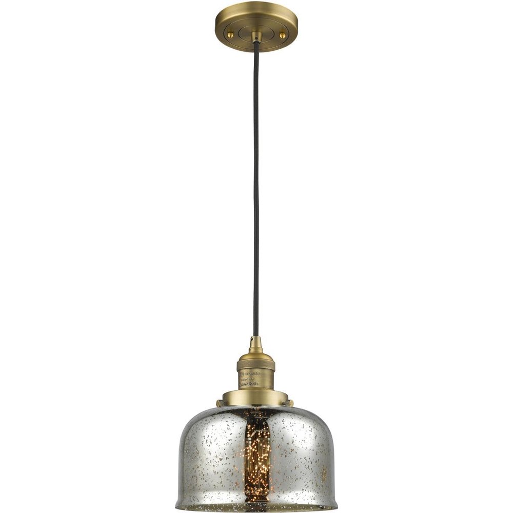 Innovations INNO201C-BB-G78-LED LED Mini Pendant, Brass