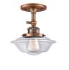 Innovations 201F-AC-G532 1 Light Semi-Flush Mount, Antique Copper view 1