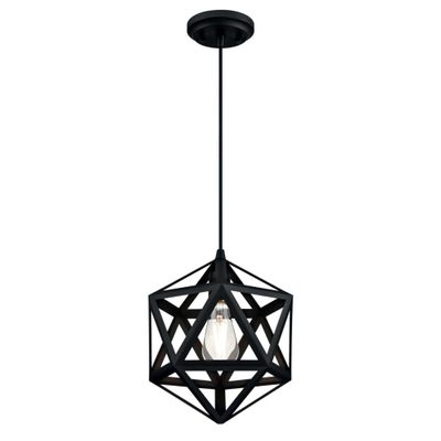Westinghouse 6355700 One-Light Indoor, Matte Black Finish Pendant