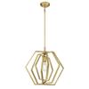 Westinghouse Lighting 6351200 Holly One-Light Indoor Pendant, Champagne Brass Finish view 1