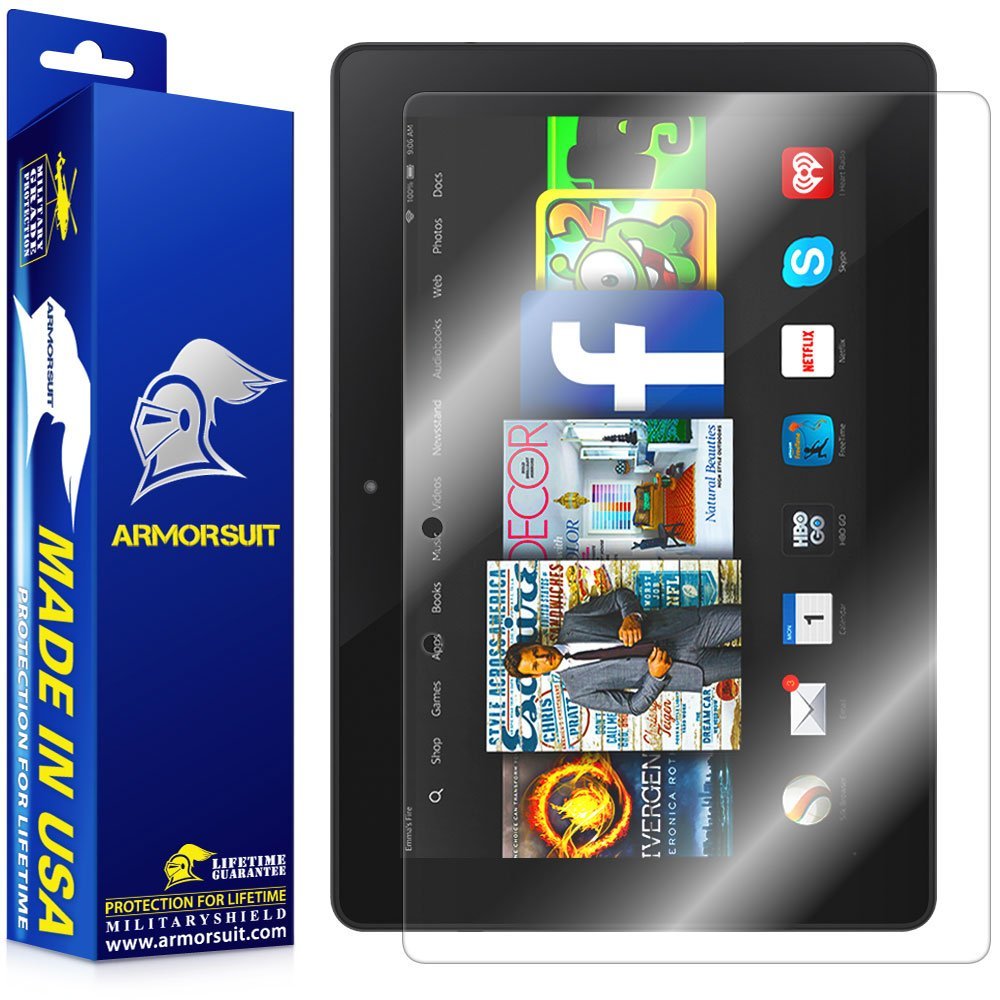 ArmorSuit MilitaryShield Screen Protector for Amazon Kindle Fire HDX 8.9" - [Max Coverage] Anti-Bubble HD Clear Film