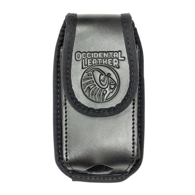 Occidental Leather Clip-On Expandable Phone Holster - Black - Made in USA