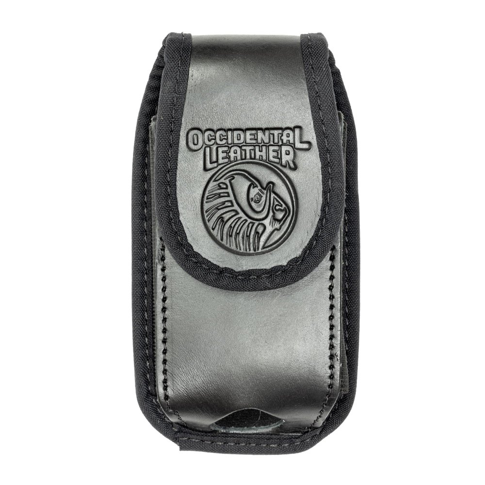 Occidental Leather Clip-On Expandable Phone Holster - Black - Made in USA