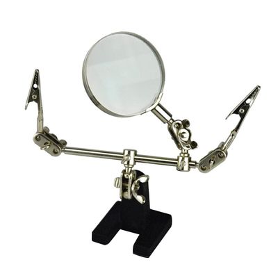 Helping Hand Inspection Magnifier Third Hand Holder Alligator Clip Soldering Jewelry Repair Making Tool