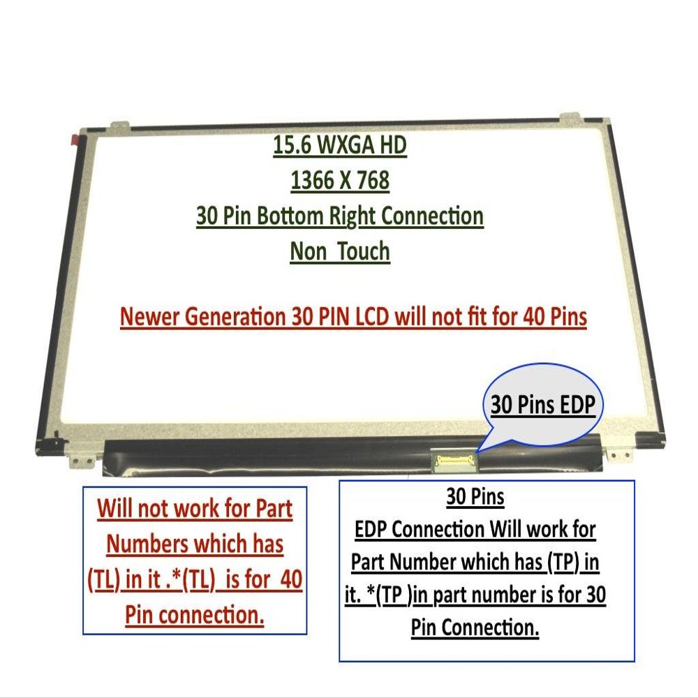 New LCD Panel! Compatible With NT156WHM-N42 Screen Glossy/Matte 15.6 1366X768 Slim HD