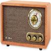 Victrola Willow  Retro Wood Bluetooth Radio with Built-in Speakers: Elegant & Vintage Design, Rotary AM/FM Tuning Dial, Bass & Treble Control, Wireless Streaming (Walnut) view 1